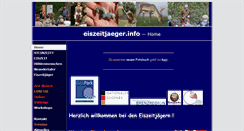 Desktop Screenshot of eiszeitjaeger.de